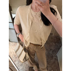 Knit Two‑Piece Set, Summer Women Layering Outfit
