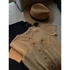 Crew Neck Knit Cardigan | Button‑Down Old‑Money Versatile Top | RUIJIN by RQFashion