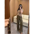 Effortless Straight-Leg Pants with Elastic Waist