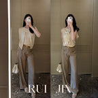 Knit Two‑Piece Set, Summer Women Layering Outfit
