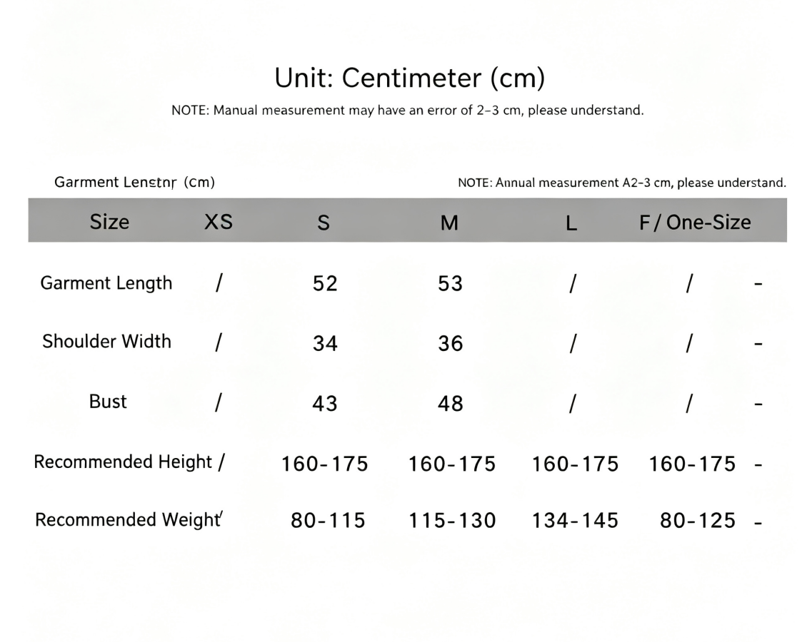 Size Reference